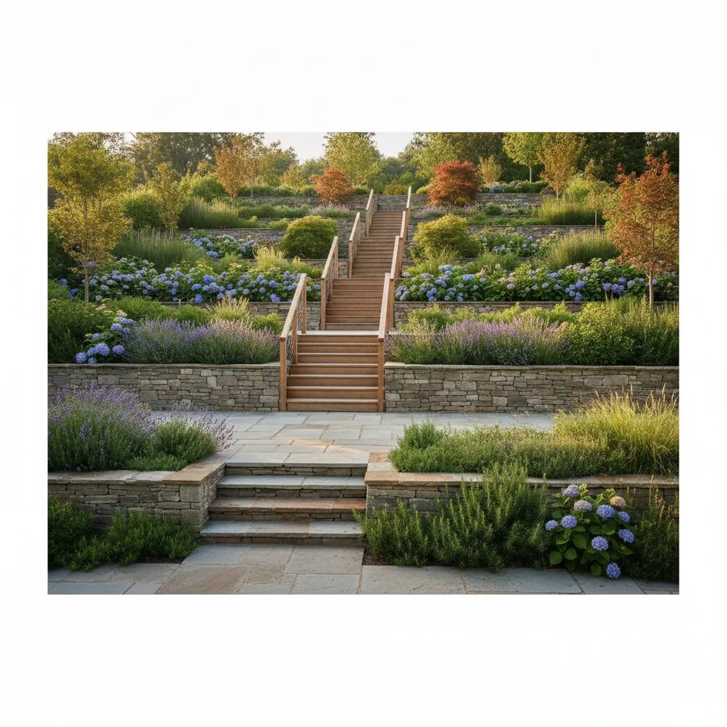 Jardin en pente aménagement | Solutions pro idées & JARDINS - jardin pente amenagement