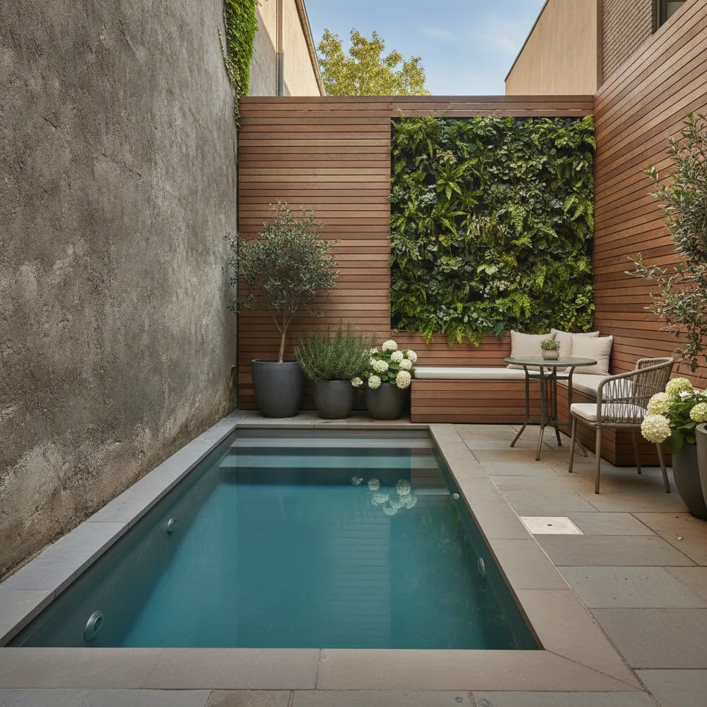 mini piscine petit jardin