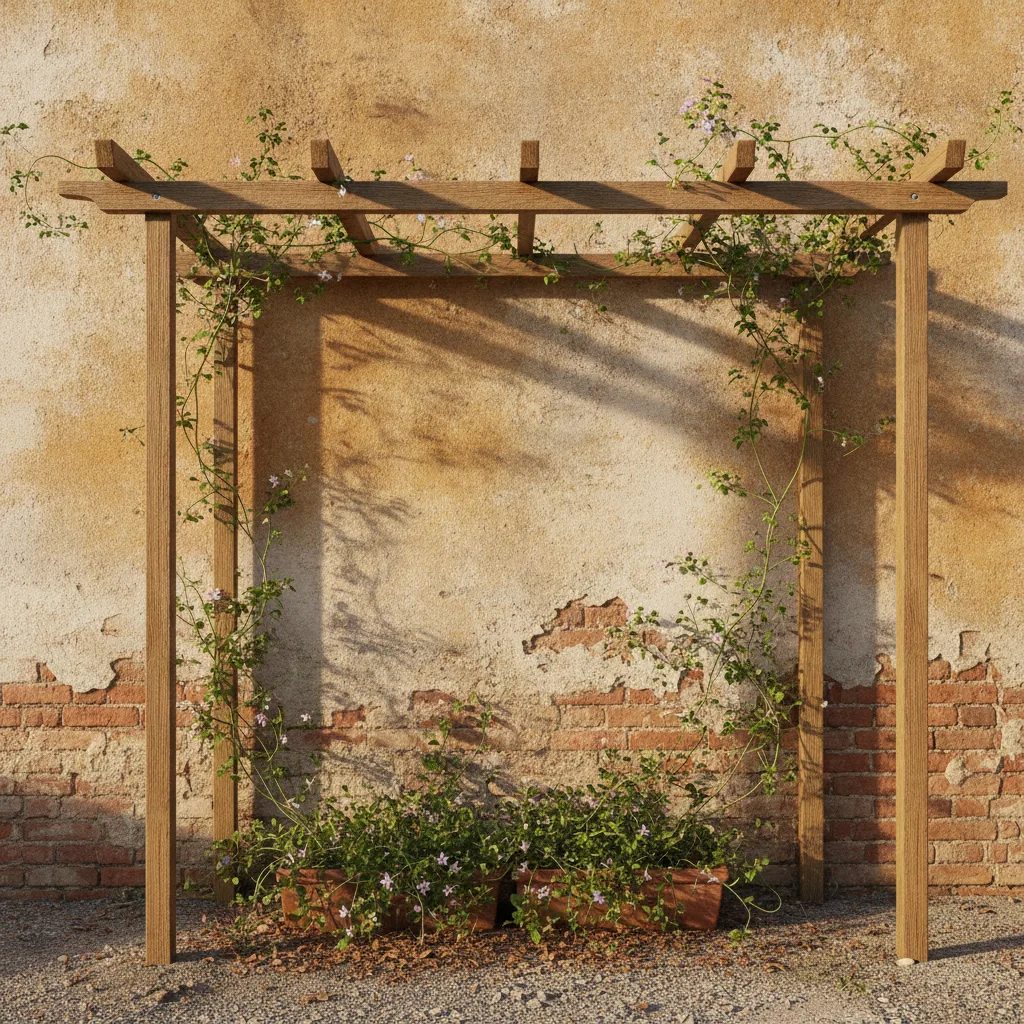 plantes grimpantes mur pergola