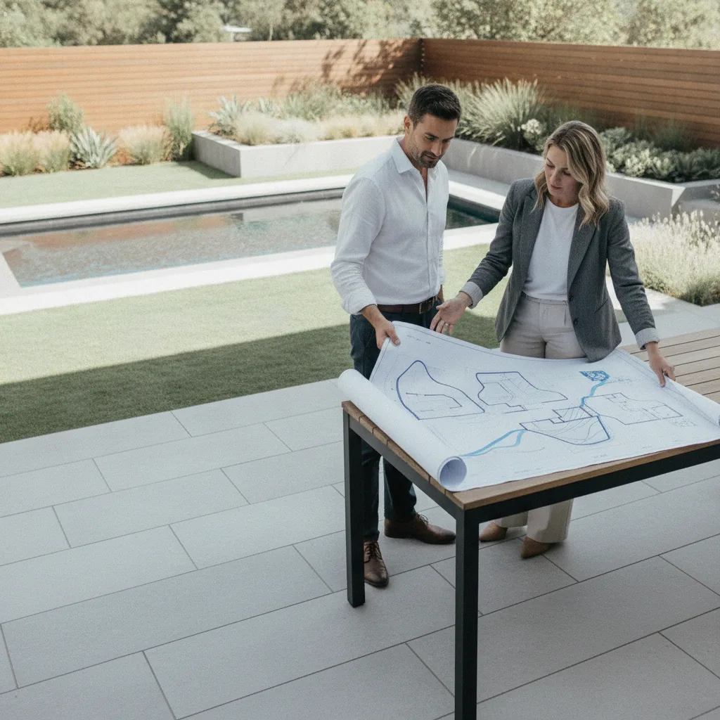 jardin minimaliste design extérieur