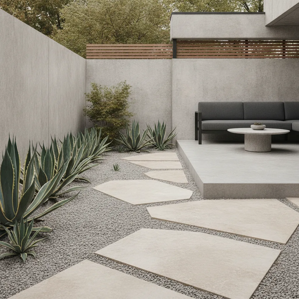 jardin minimaliste design extérieur